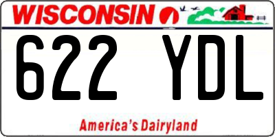 WI license plate 622YDL