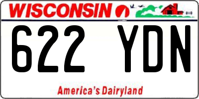 WI license plate 622YDN