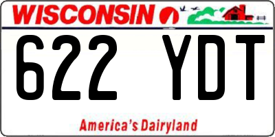 WI license plate 622YDT