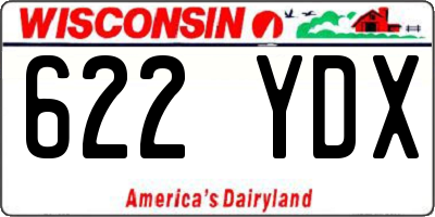 WI license plate 622YDX