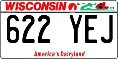 WI license plate 622YEJ