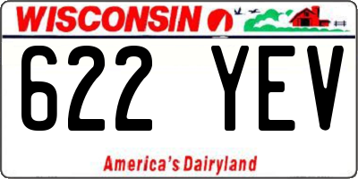 WI license plate 622YEV