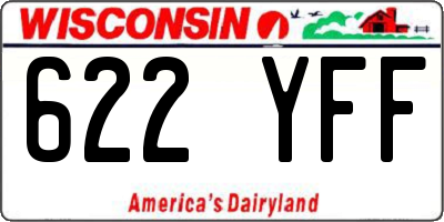 WI license plate 622YFF