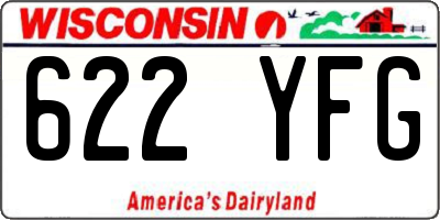 WI license plate 622YFG
