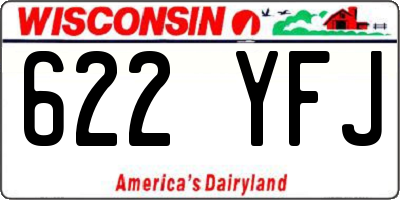 WI license plate 622YFJ