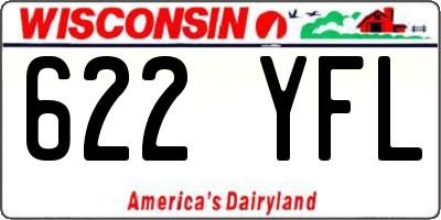 WI license plate 622YFL