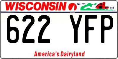 WI license plate 622YFP