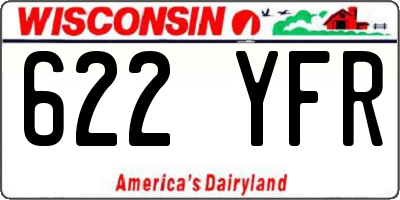 WI license plate 622YFR