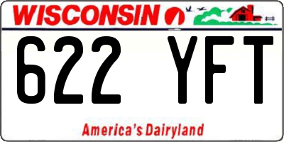 WI license plate 622YFT