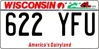 WI license plate 622YFU