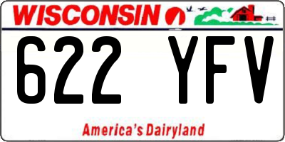 WI license plate 622YFV