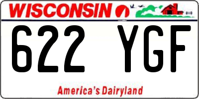 WI license plate 622YGF