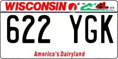 WI license plate 622YGK