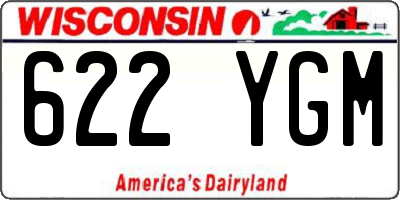 WI license plate 622YGM