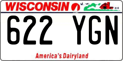 WI license plate 622YGN