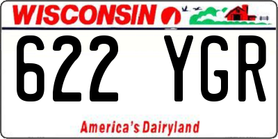 WI license plate 622YGR