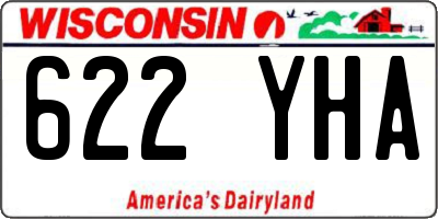 WI license plate 622YHA