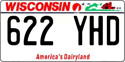 WI license plate 622YHD