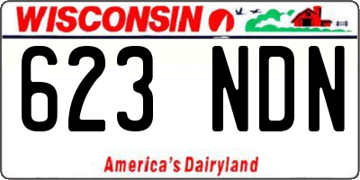 WI license plate 623NDN