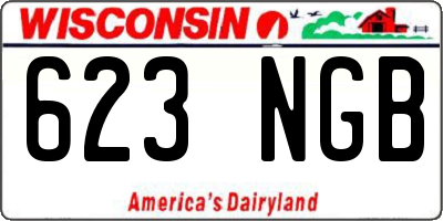 WI license plate 623NGB
