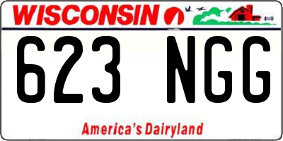 WI license plate 623NGG