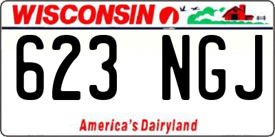 WI license plate 623NGJ
