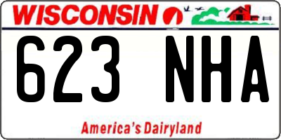 WI license plate 623NHA