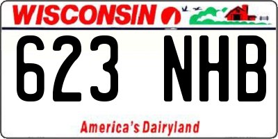 WI license plate 623NHB