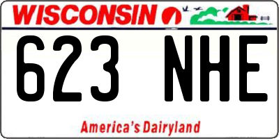 WI license plate 623NHE