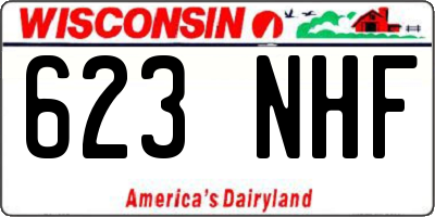 WI license plate 623NHF
