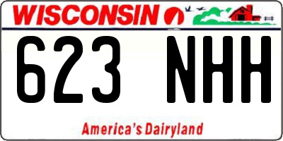 WI license plate 623NHH