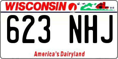 WI license plate 623NHJ