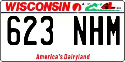 WI license plate 623NHM