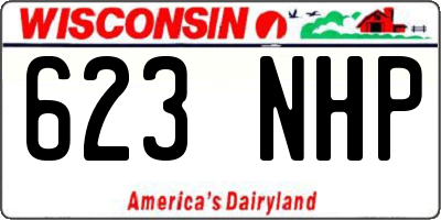 WI license plate 623NHP