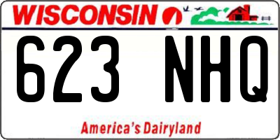 WI license plate 623NHQ