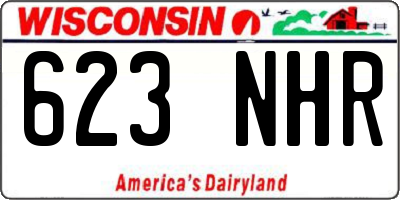 WI license plate 623NHR