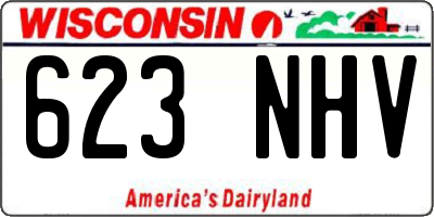 WI license plate 623NHV