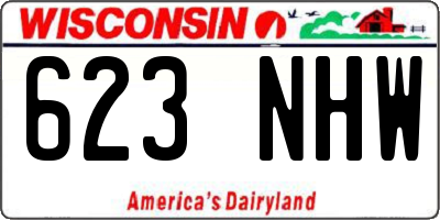 WI license plate 623NHW