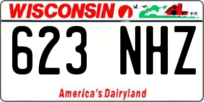 WI license plate 623NHZ