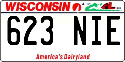 WI license plate 623NIE