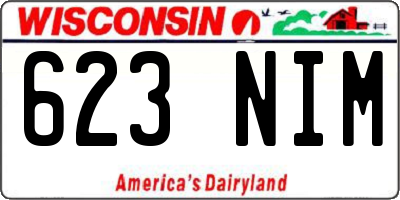 WI license plate 623NIM