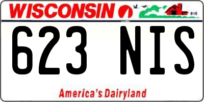 WI license plate 623NIS