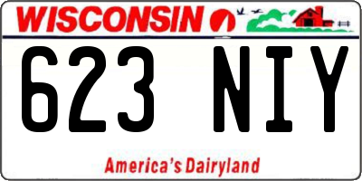 WI license plate 623NIY