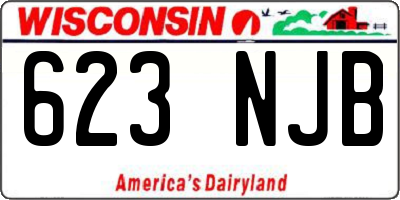WI license plate 623NJB