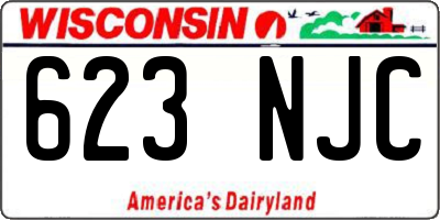 WI license plate 623NJC
