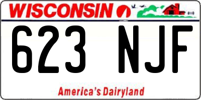 WI license plate 623NJF