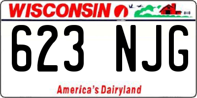 WI license plate 623NJG
