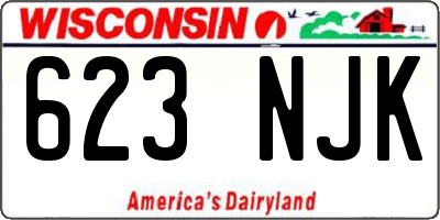 WI license plate 623NJK