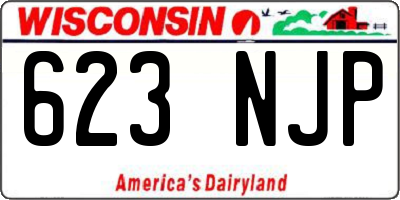 WI license plate 623NJP