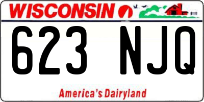 WI license plate 623NJQ